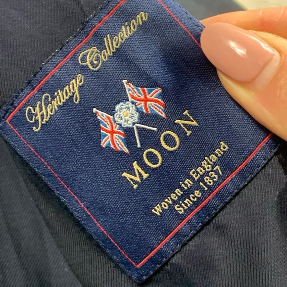 Rag & Bone Navy Blue & Black Pointed Collar Pea Coat - Picture 6 of 13